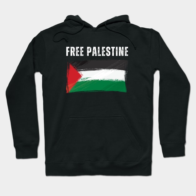 Free Palestine Hoodie by Sizukikunaiki